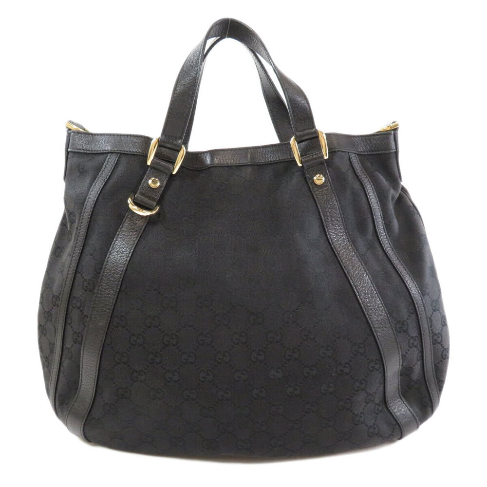 Gucci D Abbey convertible bag tote monogram GG black leather Ring